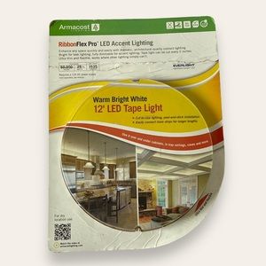 NIP Armacost Lighting RibbonFlex Pro LED Accent Lighting 12’ Warm Bright White